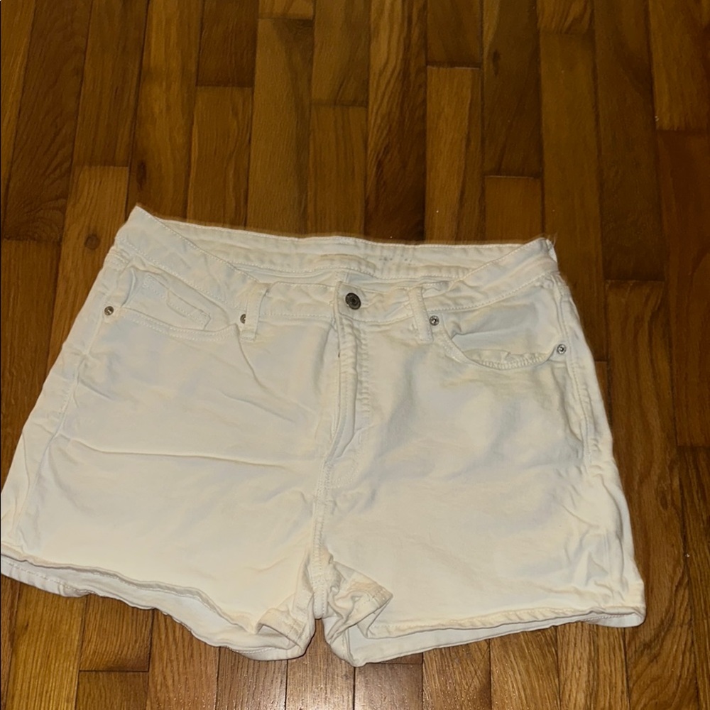 Old Navy White Jean Shorts Relaxed Fit